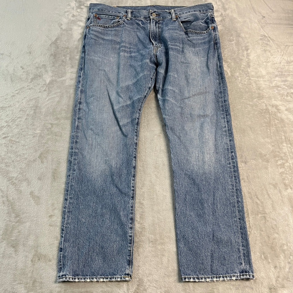 Vintage Polo Ralph Lauren Hampton Straight Jeans Mens 36x30 Blue Denim Western